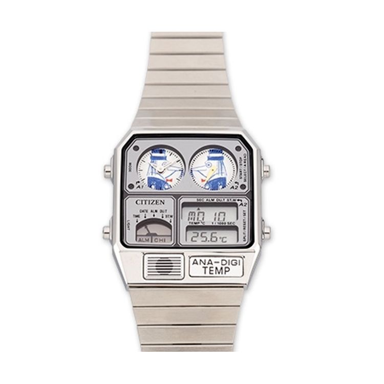 Shinro Ohtake「ジャリo'clock」アナデジテンプ シルバー | 日テレ