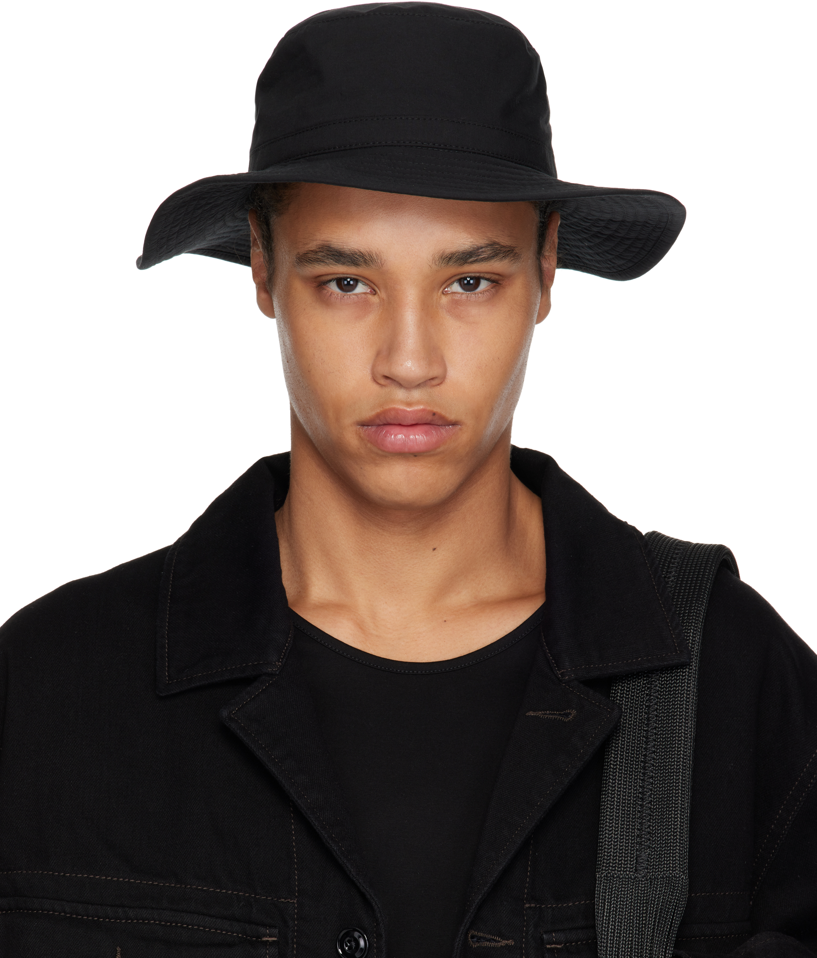Black Cricket Bucket Hat by LEMAIRE on Sale