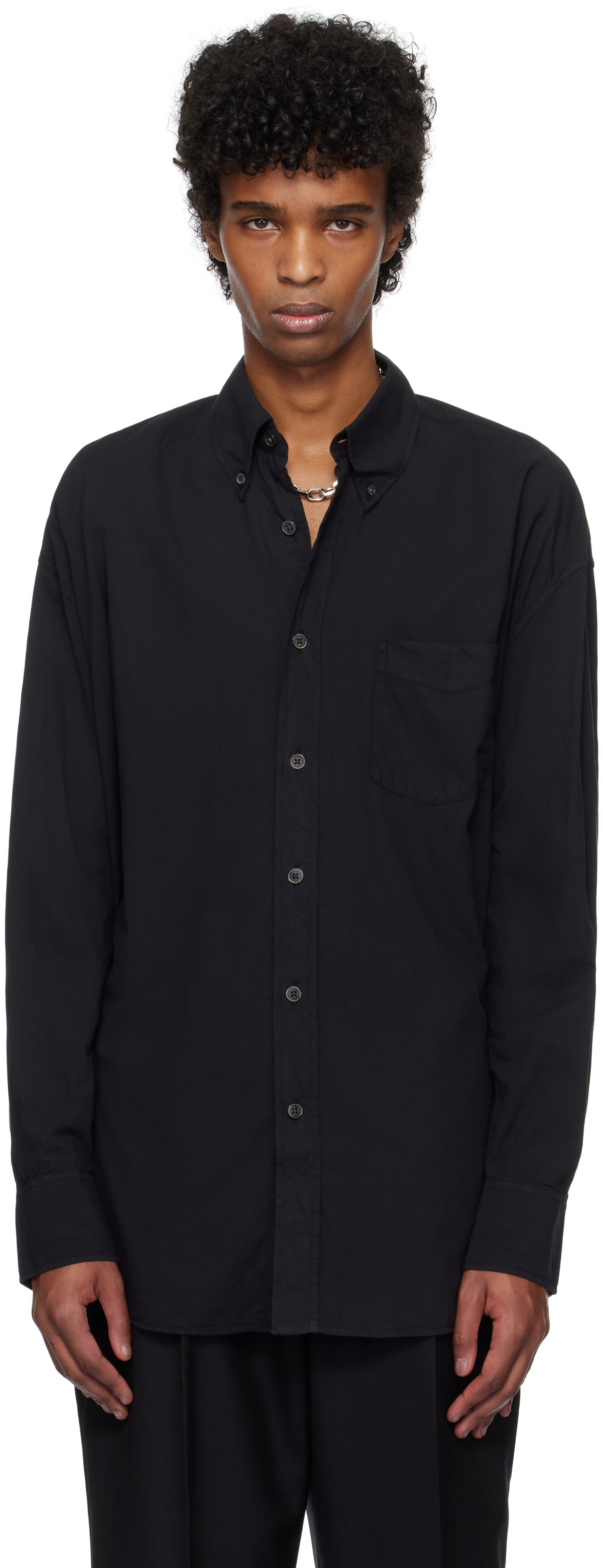 OUR LEGACY: ブラック Borrowed BD シャツ | SSENSE 日本