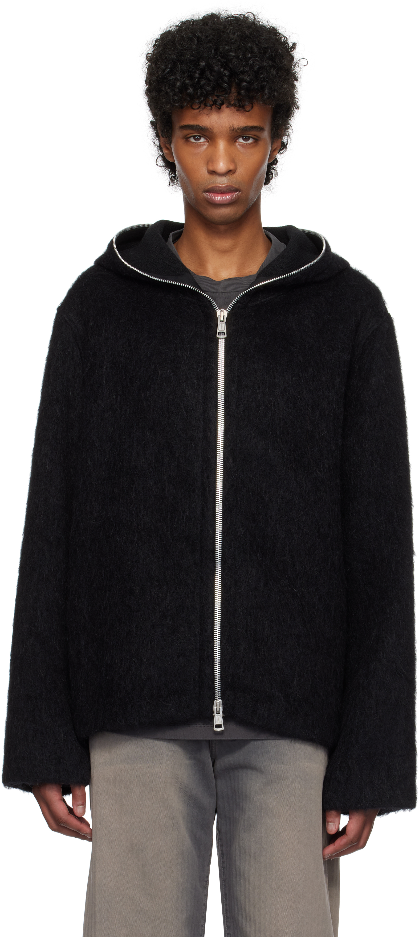 OUR LEGACY: Black Full Zip Hoodie | SSENSE