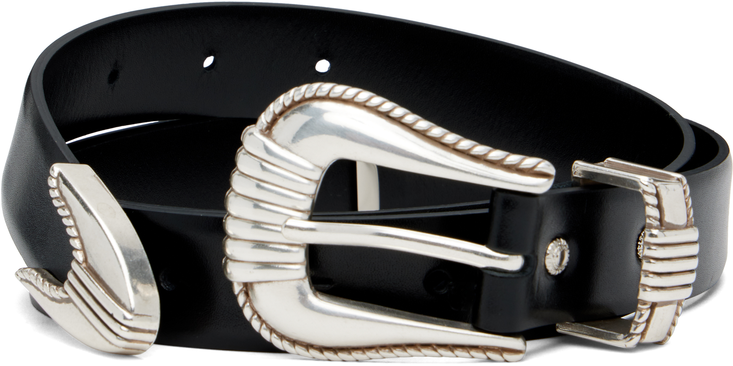 Black Metal Belt by Toga Pulla on Sale