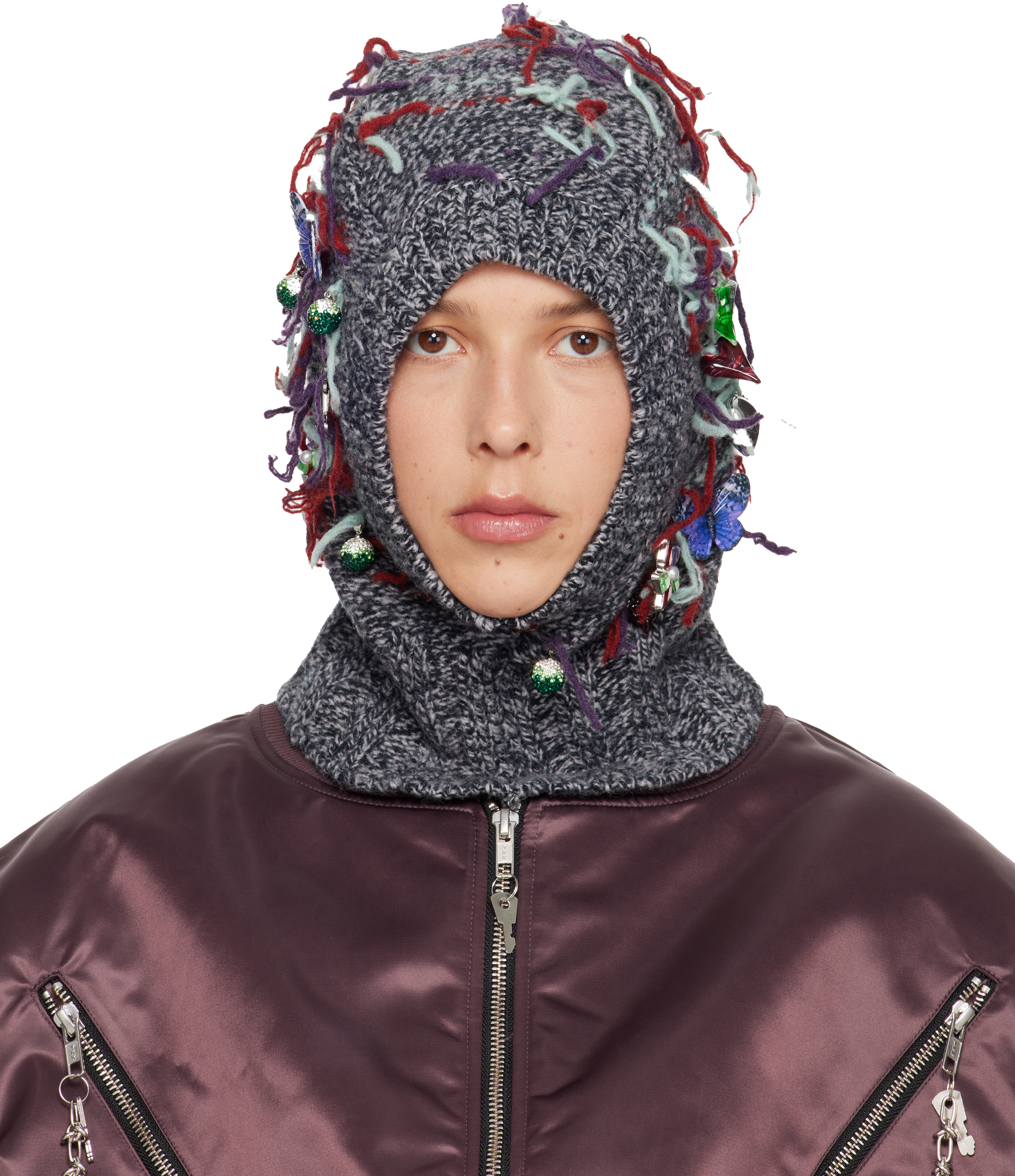 Gray Washed Up Balaclava by Chopova Lowena on Sale