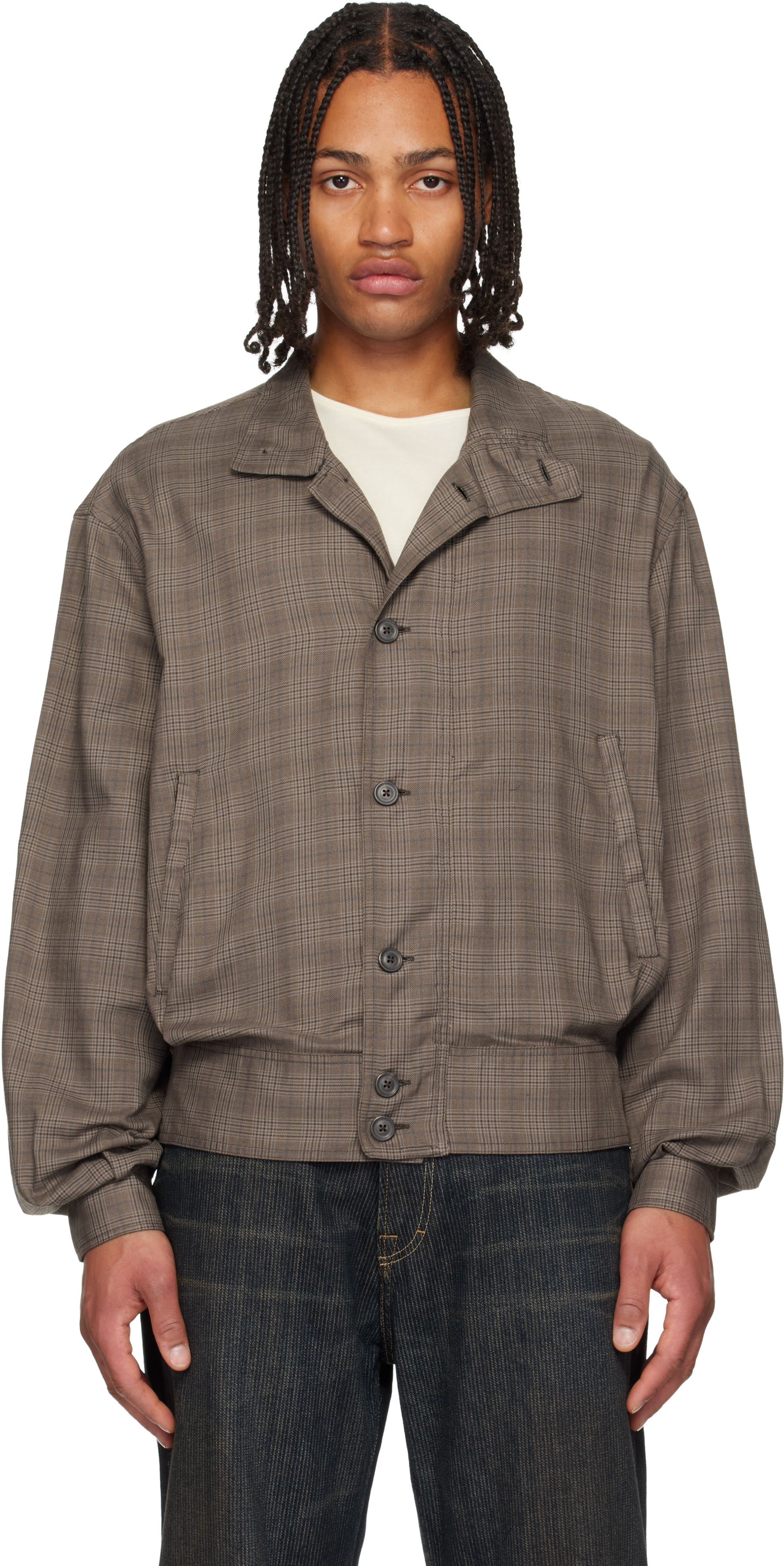 OUR LEGACY: ブラウン Mock ボンバージャケット | SSENSE 日本