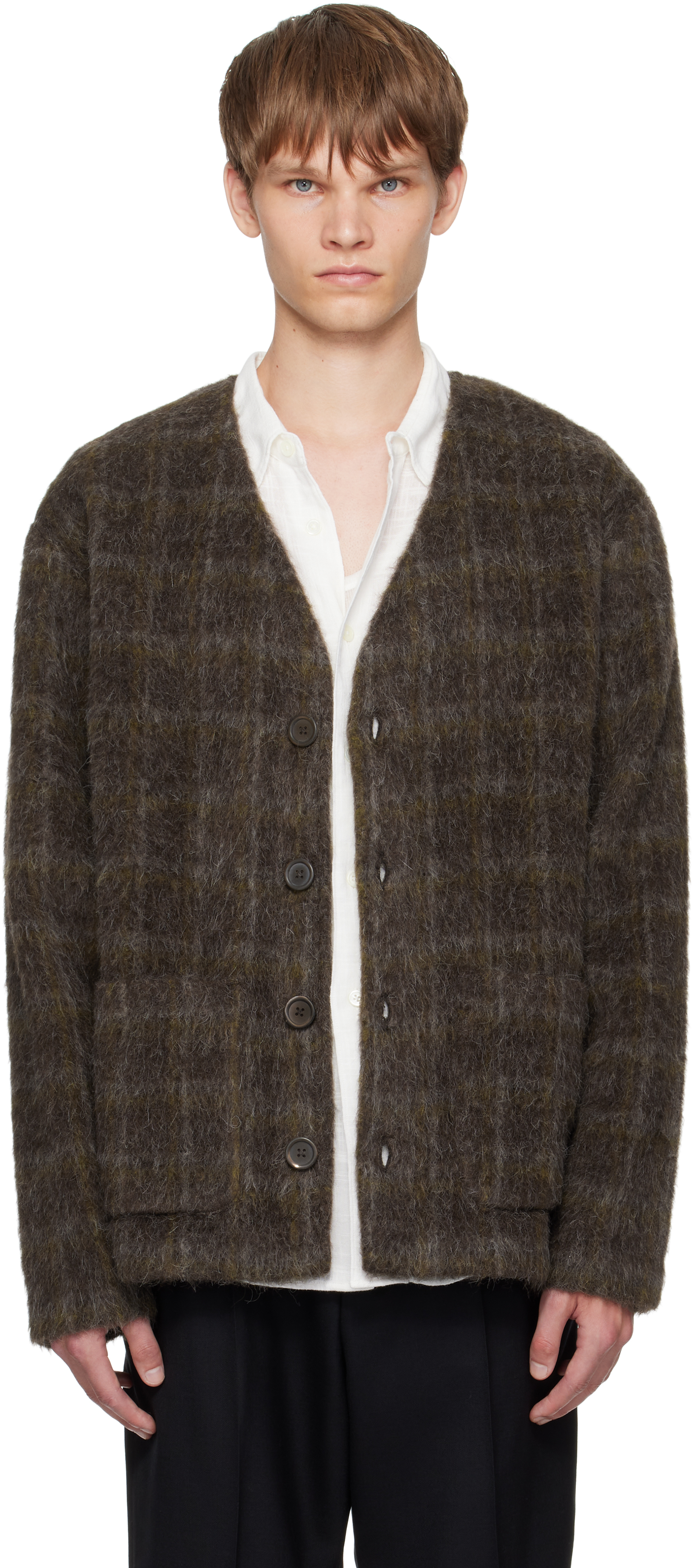 OUR LEGACY: Brown Wool Cardigan | SSENSE