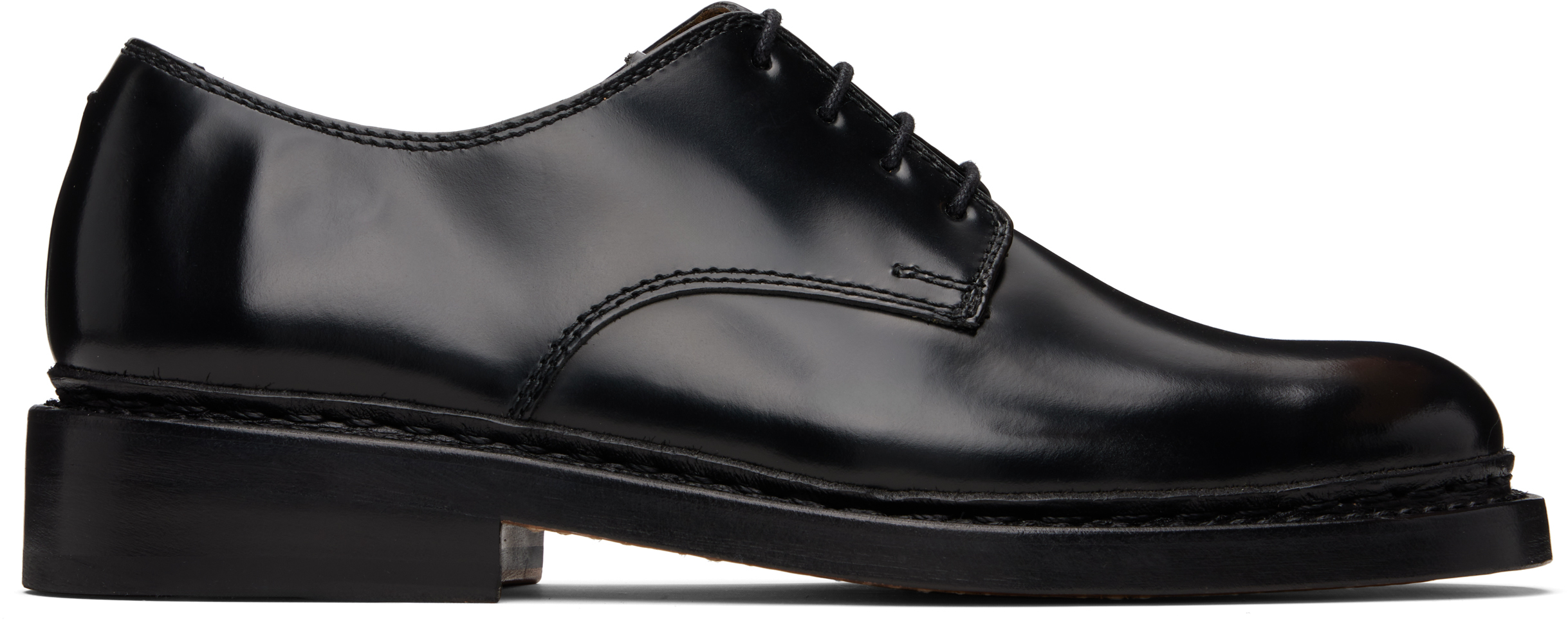 OUR LEGACY: Black Uniform Parade Derbys | SSENSE