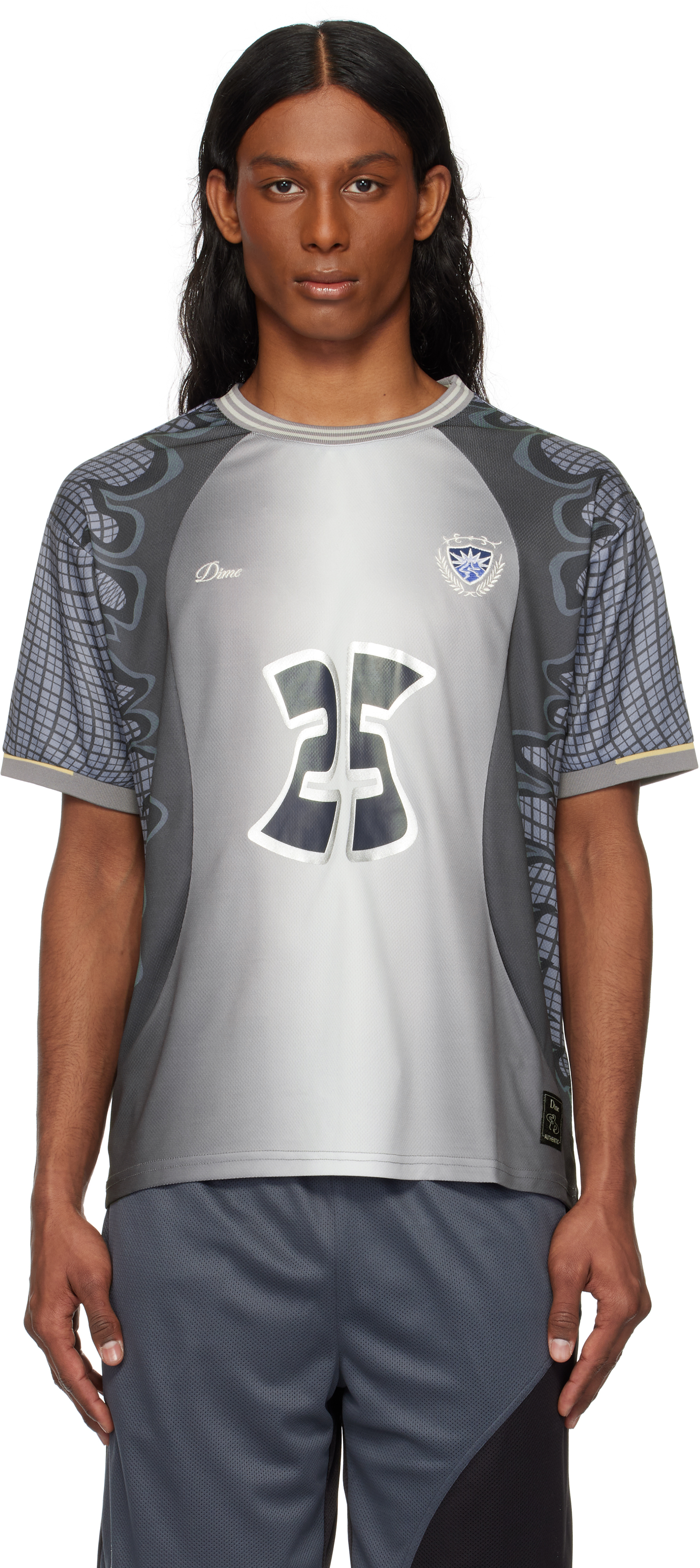 Dimeのブルー＆グレー Holy Flame Jersey トップスがセール中