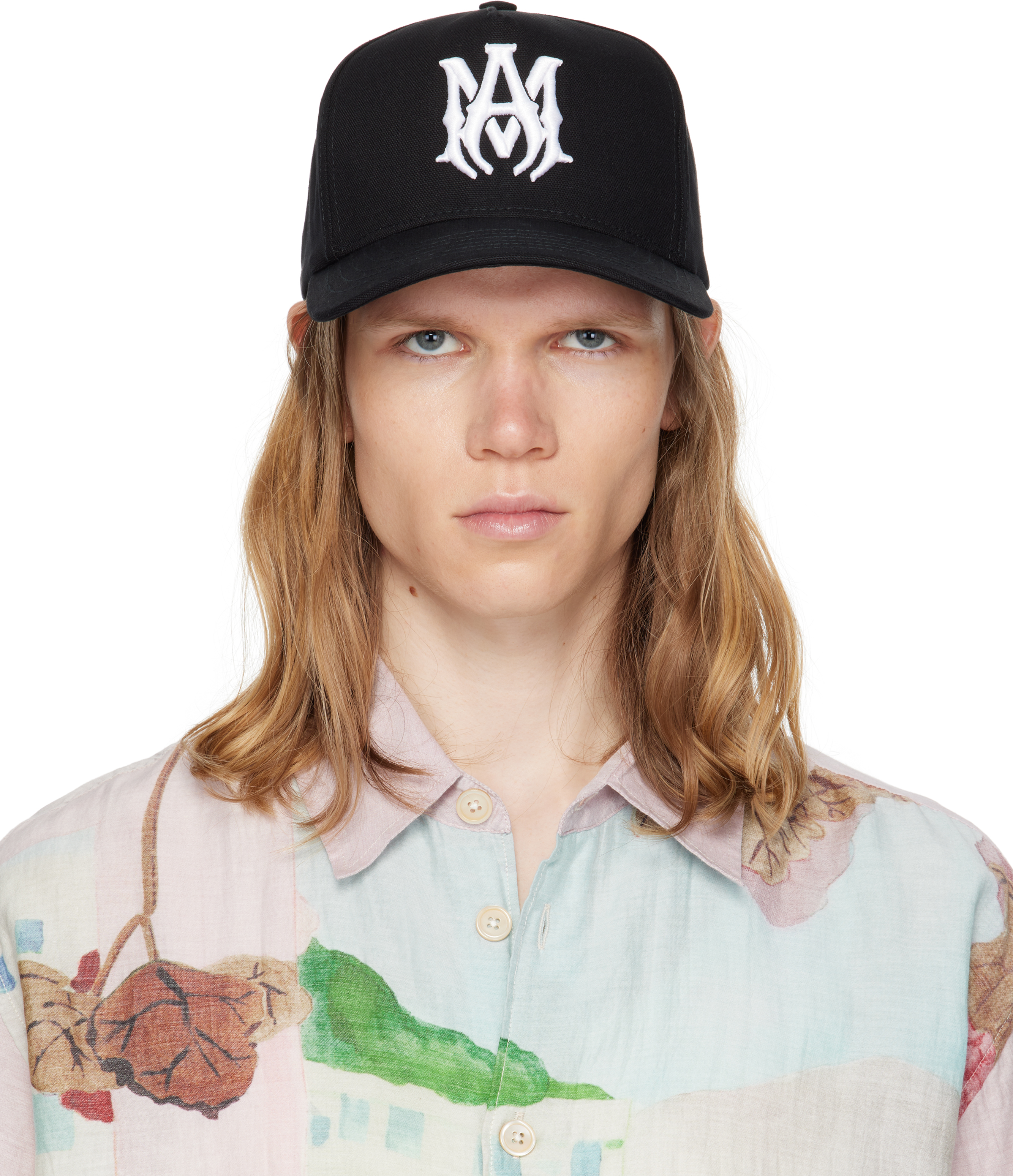 Black Full Canvas MA Cap by AMIRI on Sale