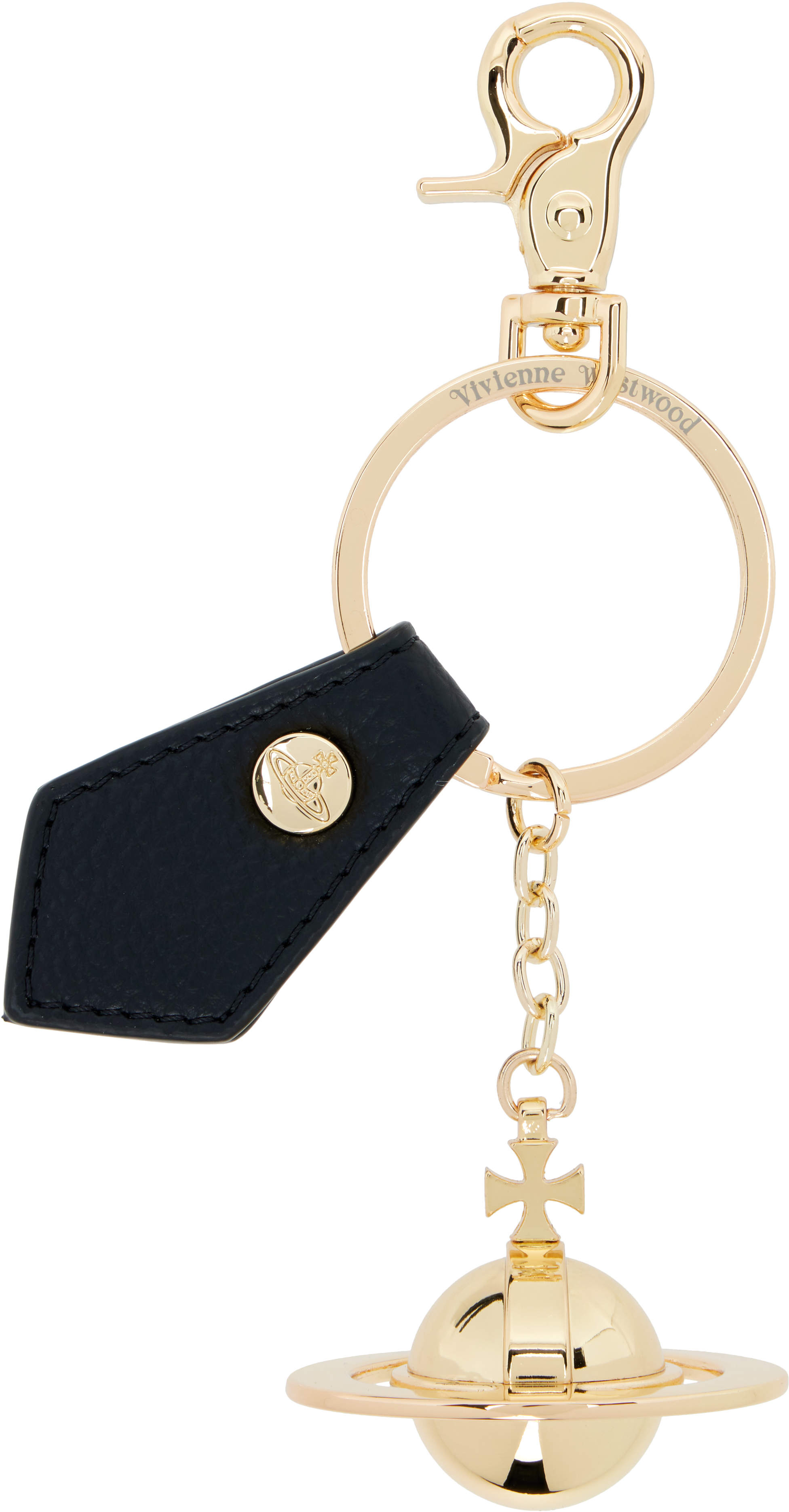 Gold 3D Orb Keychain by Vivienne Westwood on Sale