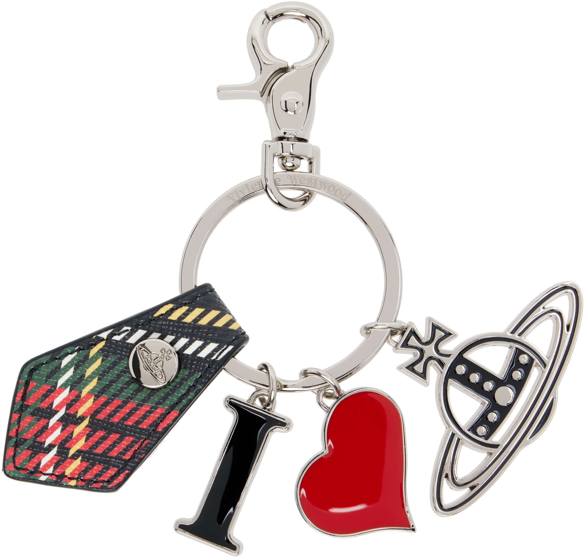 Black 'I Love Orb' Keychain by Vivienne Westwood on Sale