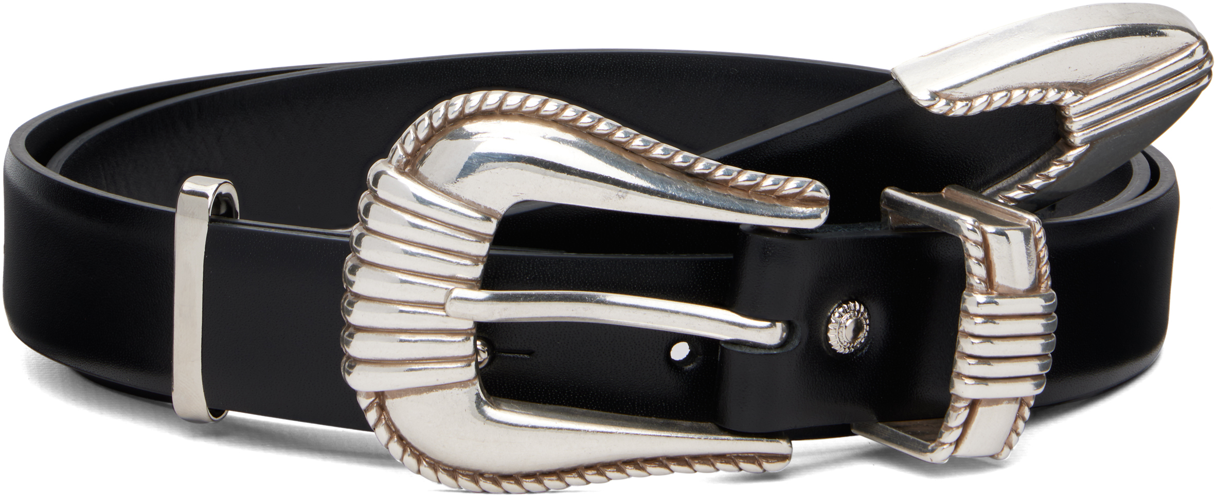 Toga Virilis: Black Metal Belt | SSENSE