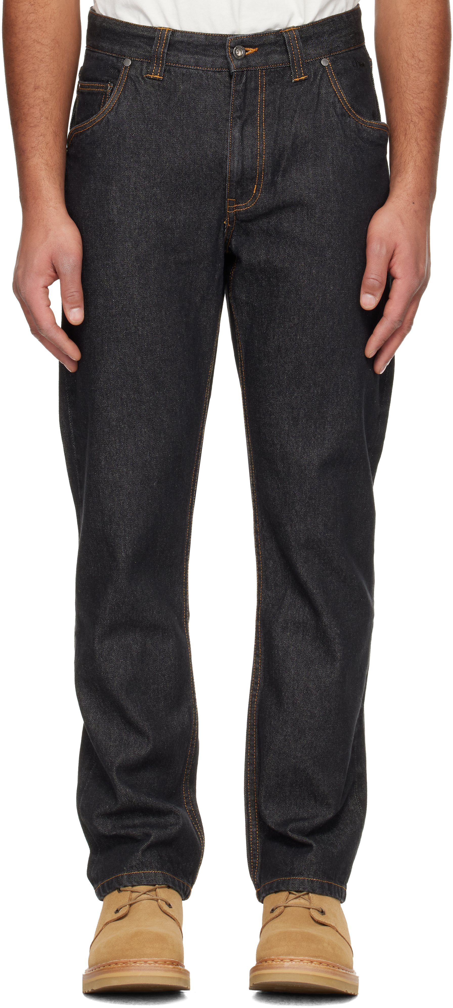 Dime: ブラック ストレートジーンズ | SSENSE 日本