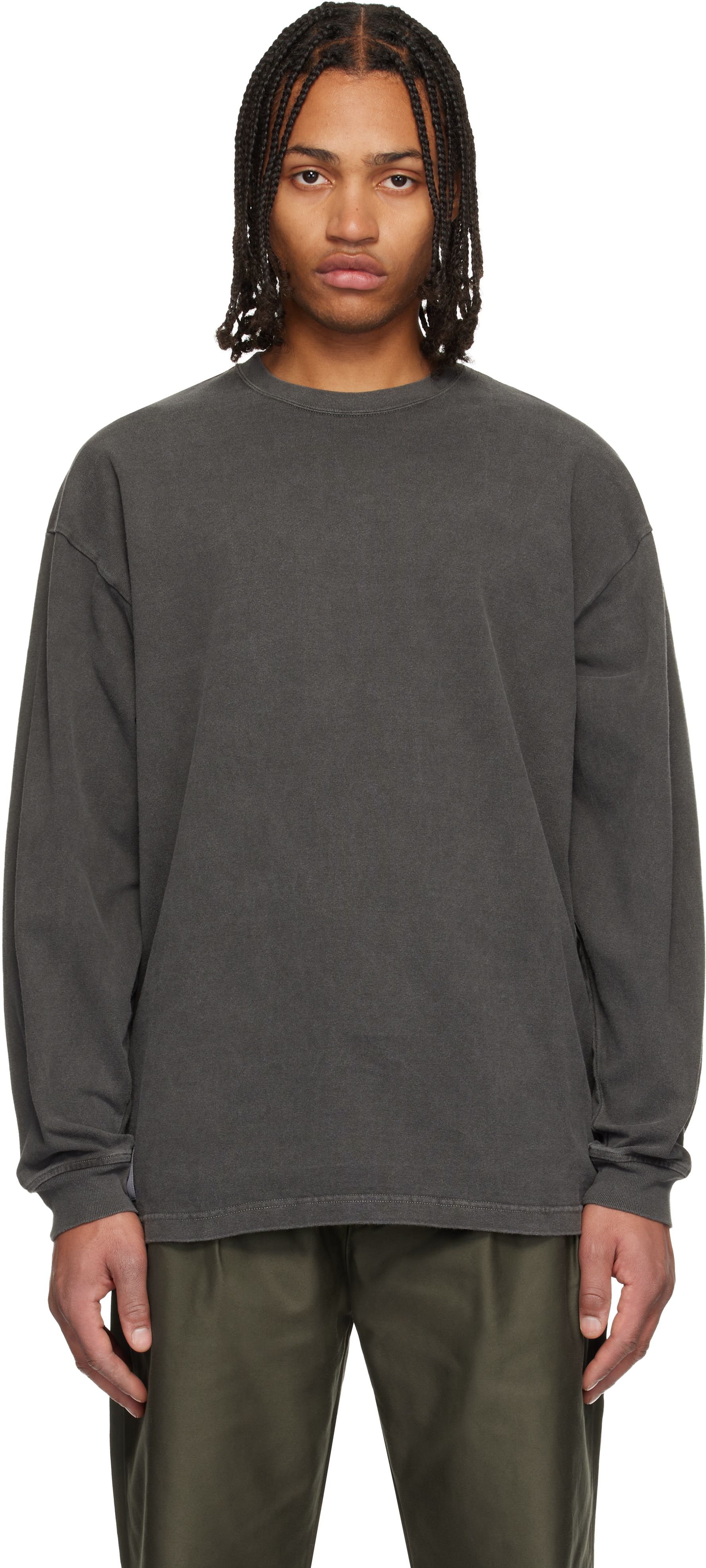 WTAPS: Black SIGN-OD LS T-shirt | SSENSE Canada