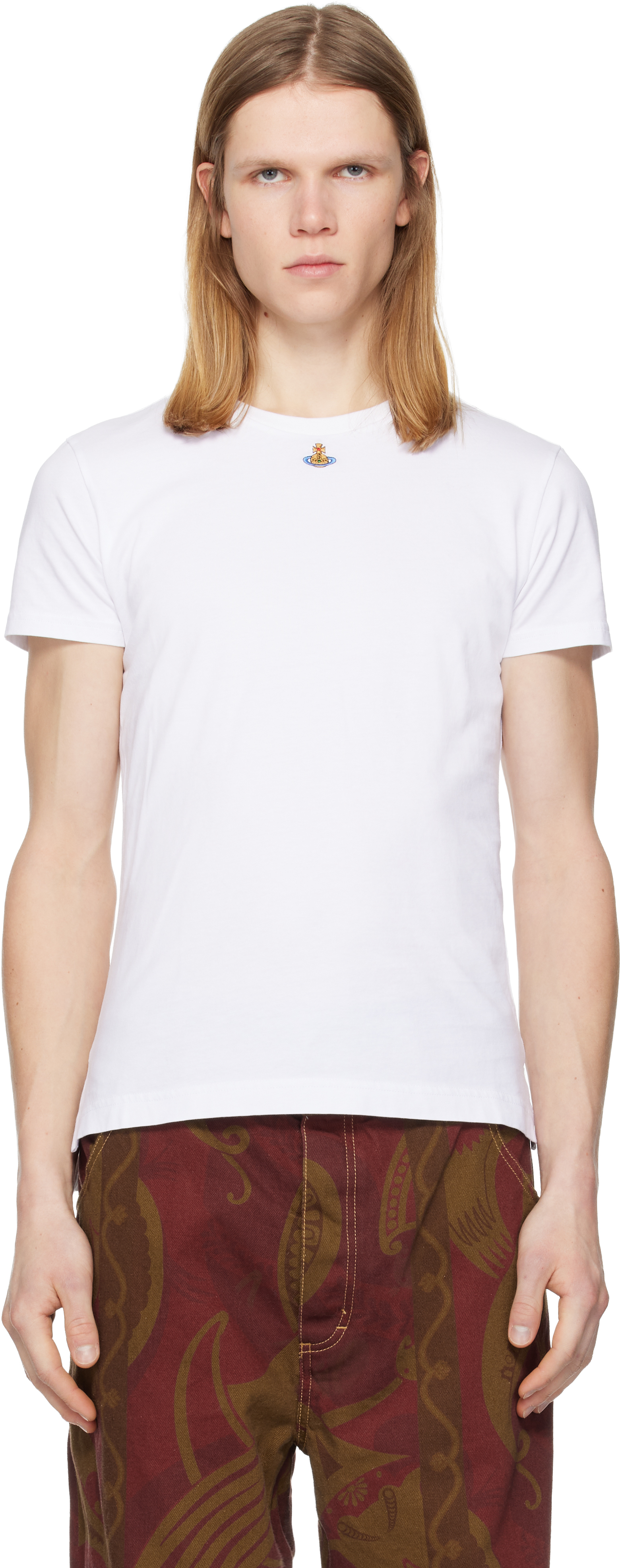 Vivienne Westwood: ホワイト Orb Peru Tシャツ | SSENSE 日本