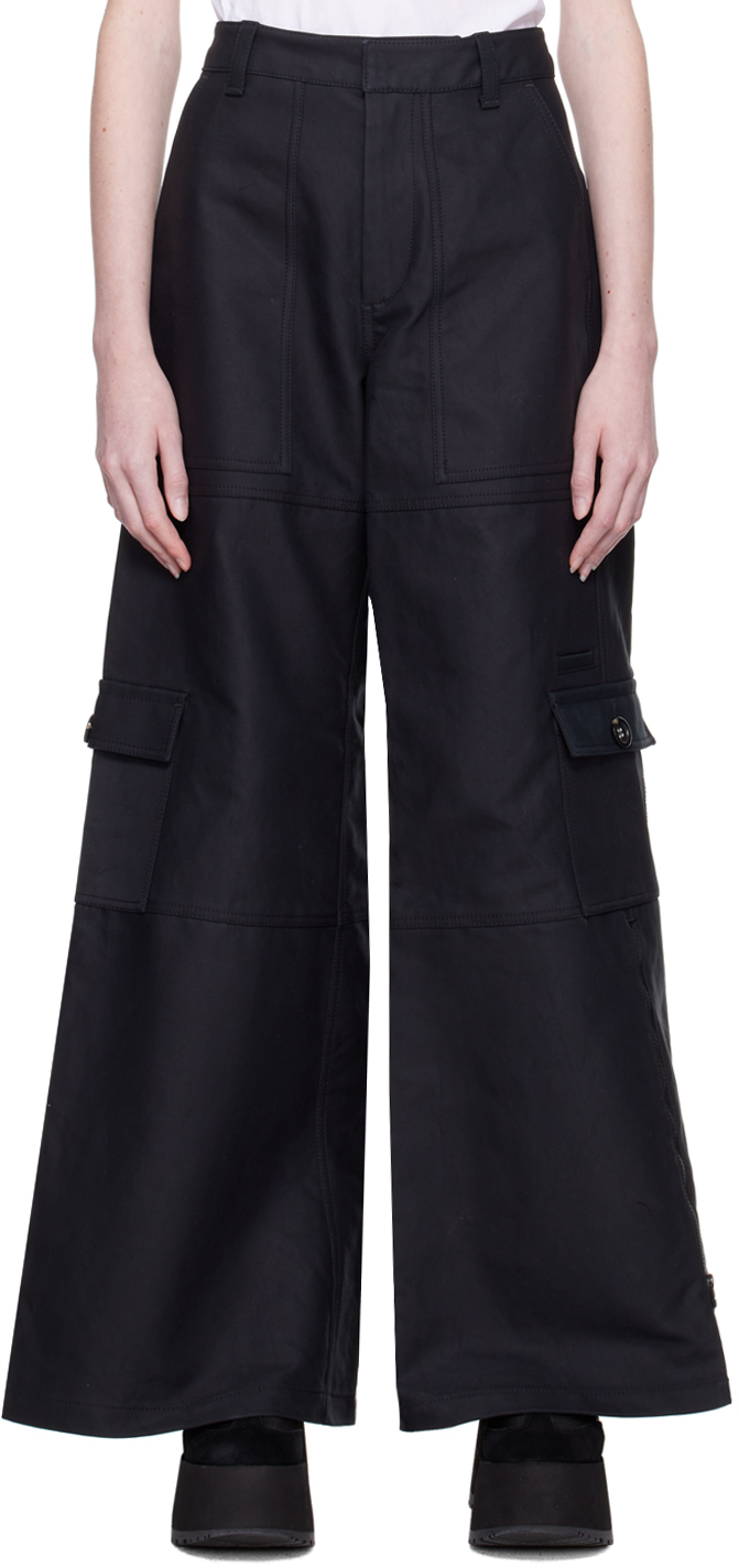 Marc Jacobsのブラック The Wide Leg カーゴパンツがセール中