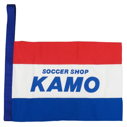KAMOオリジナル シューズケース 赤×白×青×青／サッカーショップKAMO