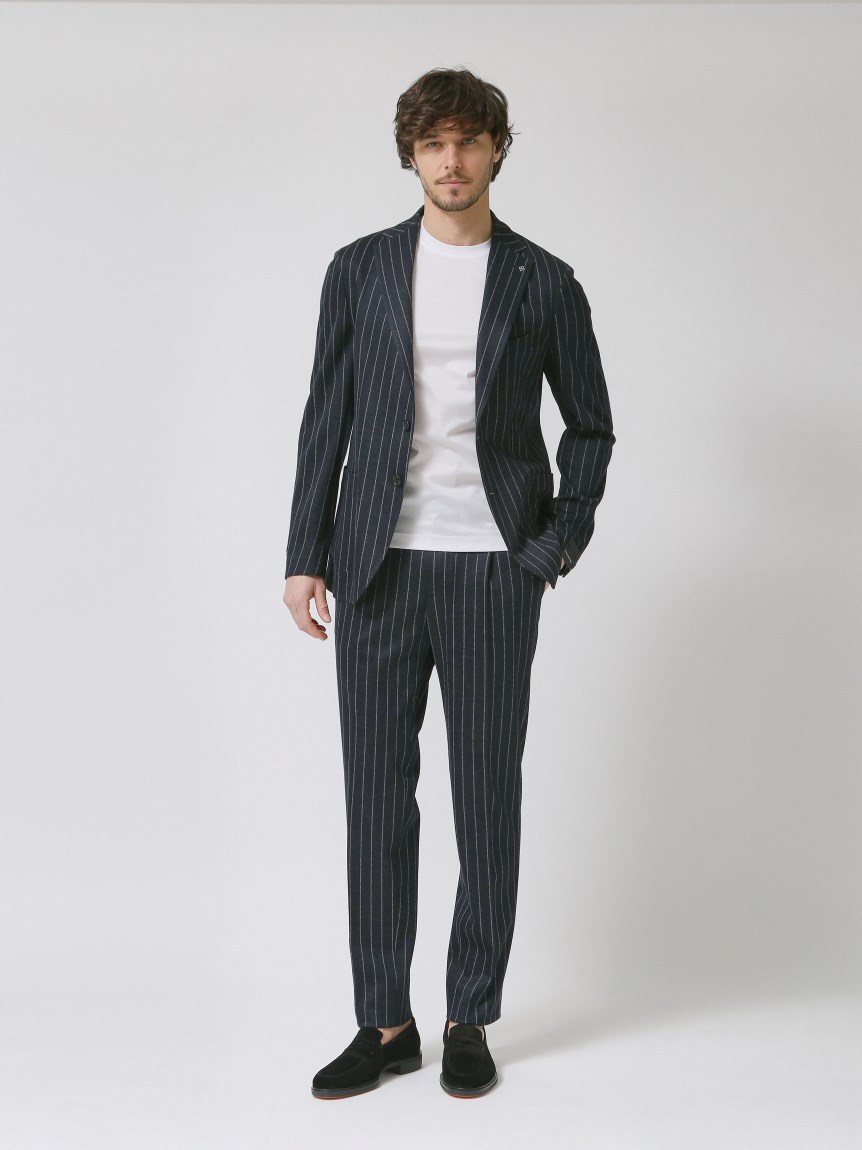 DAKAR】チョークストライプ柄 スーツ（スーツ）｜TAGLIATORE