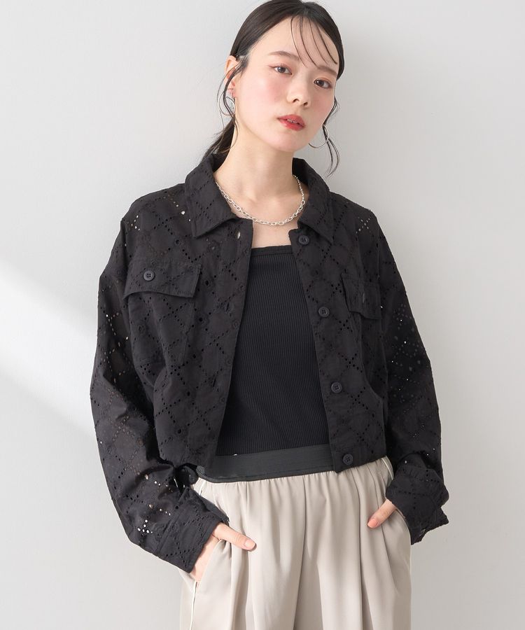 レースブルゾン/earth music&ecology（アース ミュージック