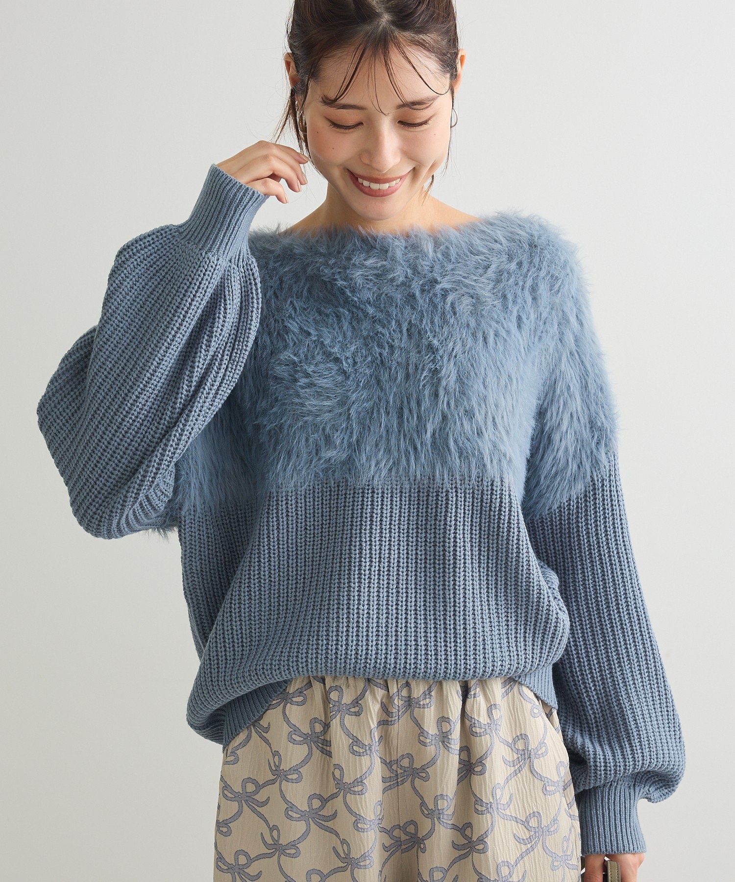 Petit Fleur シャギーキリカエニット/Green Parks（グリーン パークス