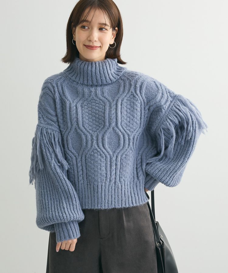 swing by フリンジタートルニット/Green Parks（グリーン パークス）の