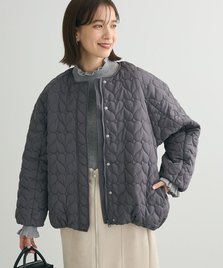 swing by ハートキルトコクーンブルゾン/Green Parks（グリーン