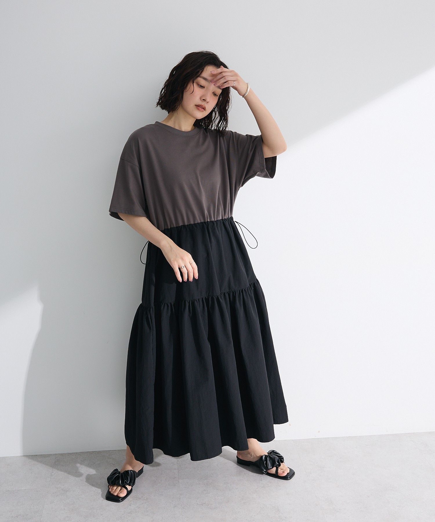 ELENCARE DUE ドッキングTEEワンピース/Green Parks（グリーン