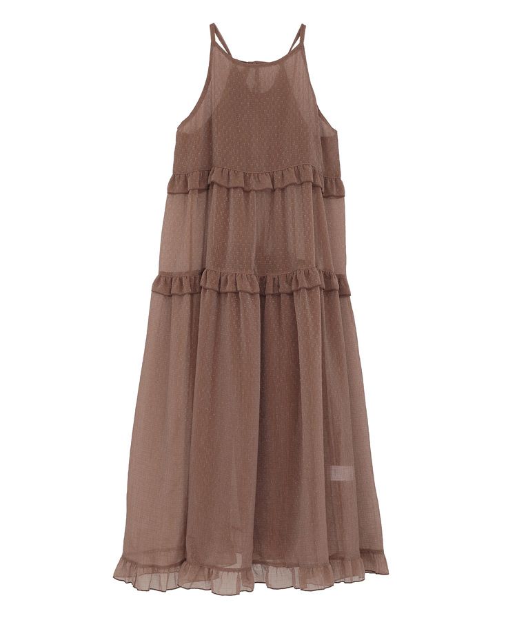 Petit Fleur シアーティアードキャミワンピ/Green Parks（グリーン