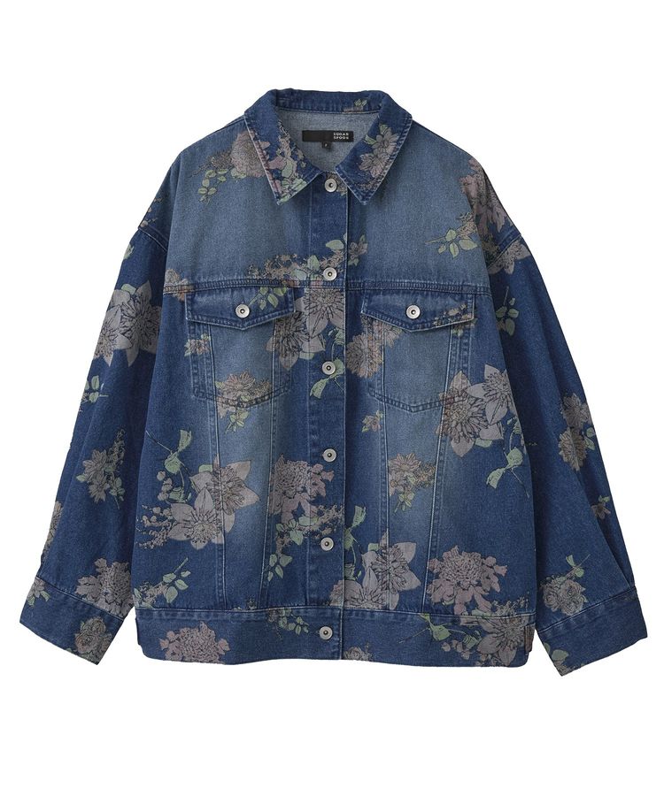 SUGAR SPOON フラワーptオーバーGジャン/Green Parks（グリーン