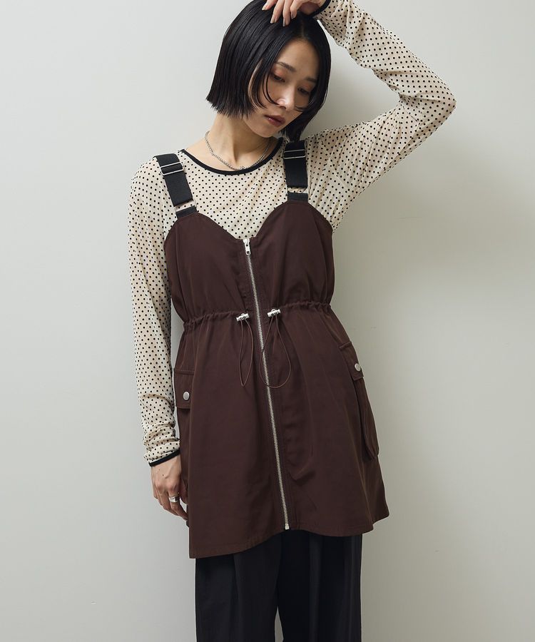 SUGAR SPOON ミリタリーキャミチュニック/Green Parks（グリーン