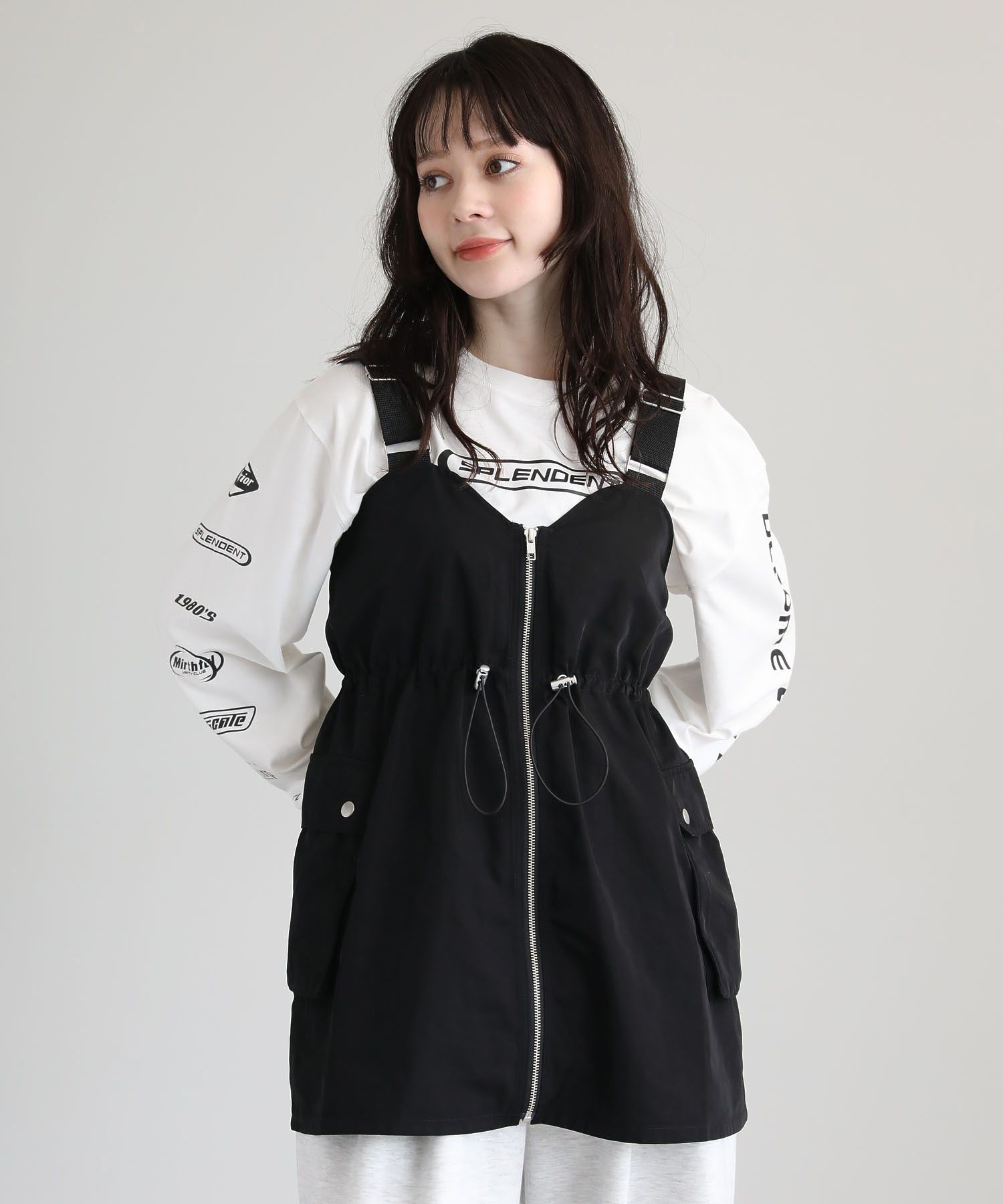 SUGAR SPOON ミリタリーキャミチュニック/Green Parks（グリーン