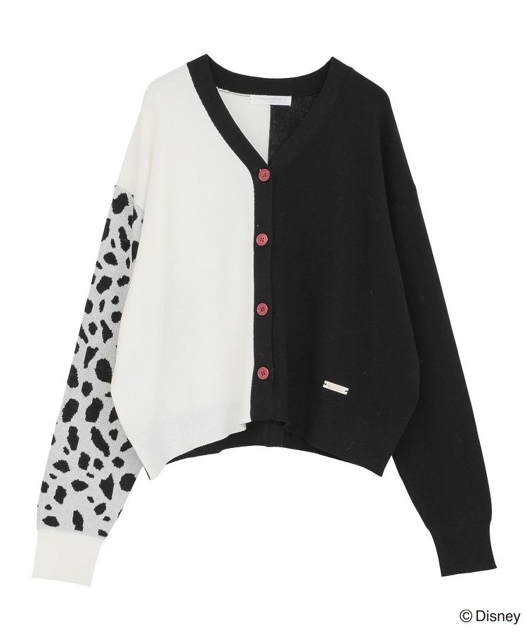 VILLAINS/アシンメトリーニットカーディガン/Green Parks（グリーン