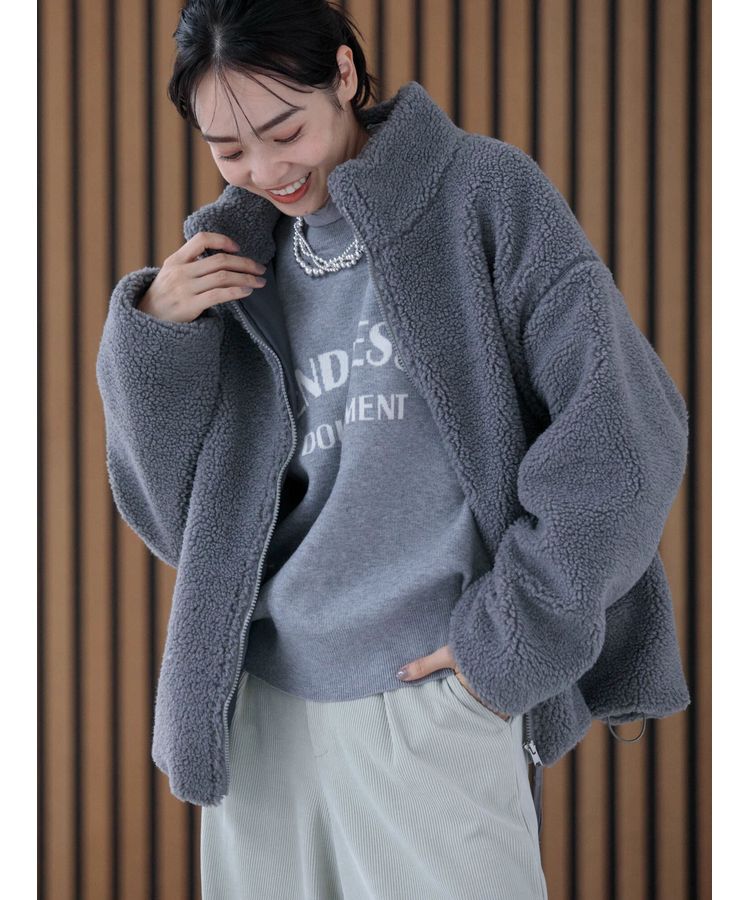 スタンドカラーボアブルゾン/Green Parks（グリーン パークス）の