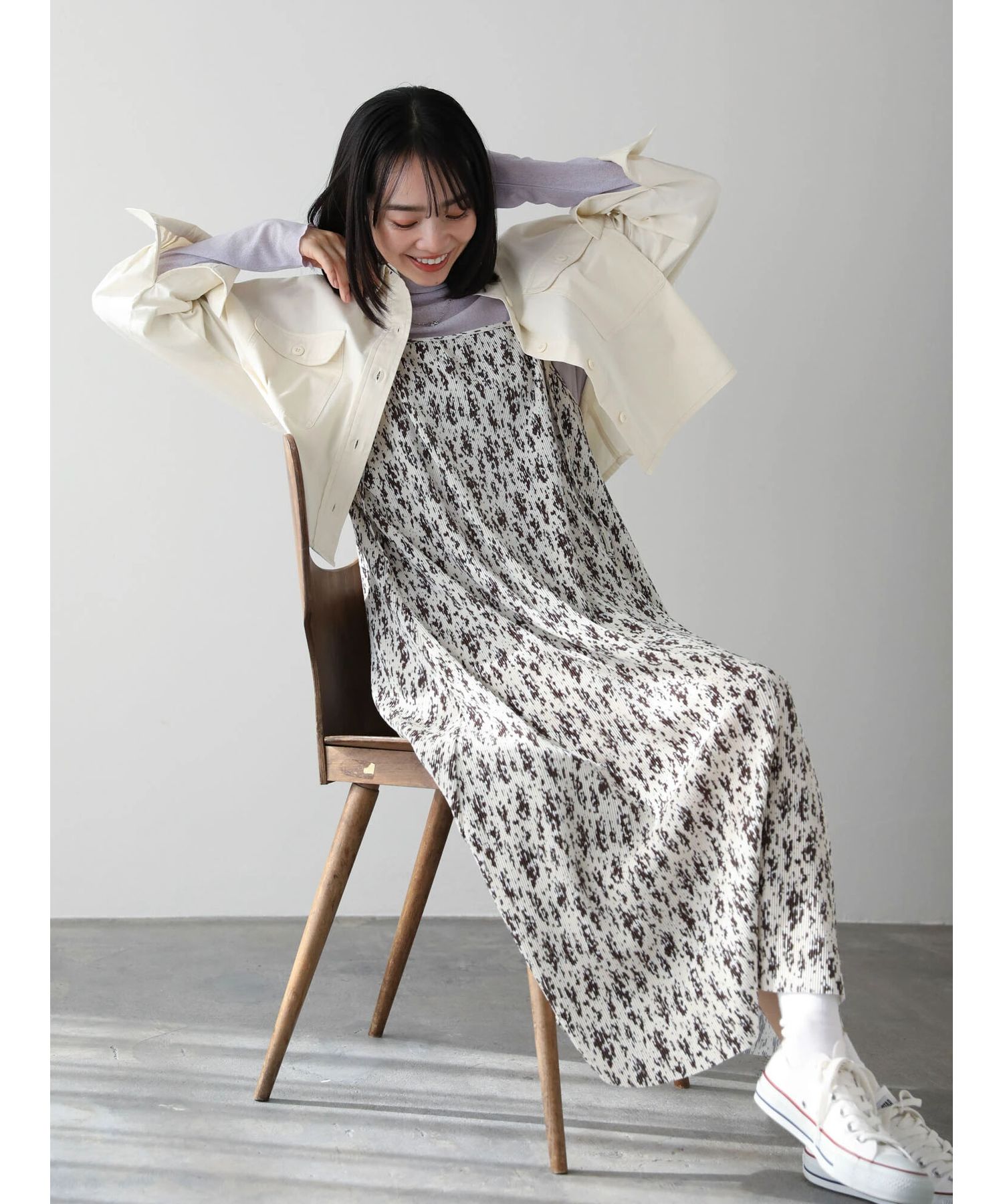 前後2way プリーツキャミワンピース/Green Parks（グリーン パークス