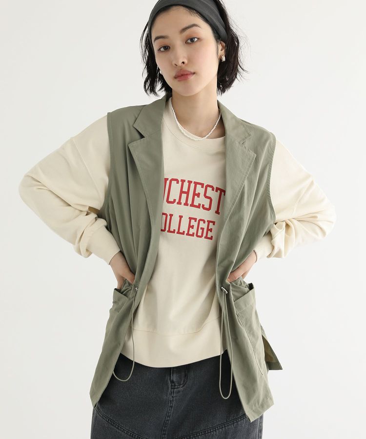 ウエストドロストナイロンベスト/Green Parks（グリーン パークス）の