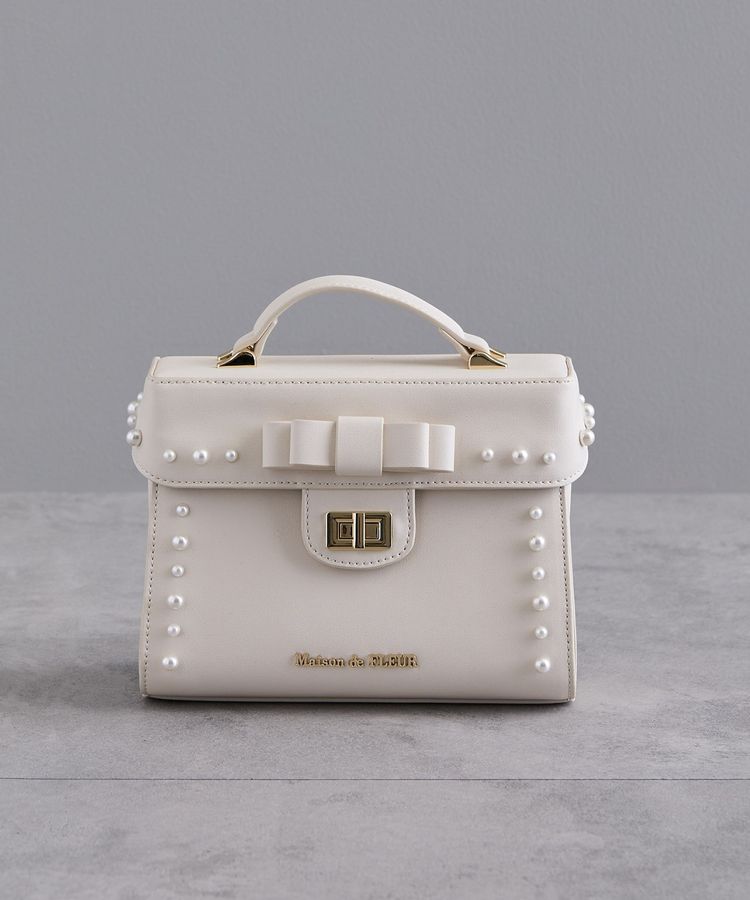 EC限定フロントリボントップハンドルバッグ/Maison de FLEUR（メゾン
