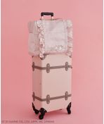 マロンクリーム サテンフリルキャリーオンバッグ/Maison de FLEUR