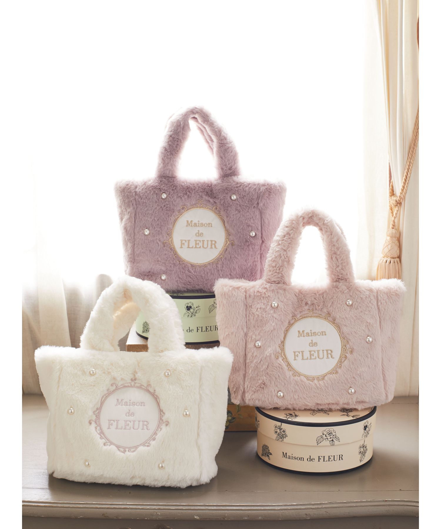 ハートファーのバッグ ☆ ジョリーフルール VIBGYOR トートバッグ Liaa