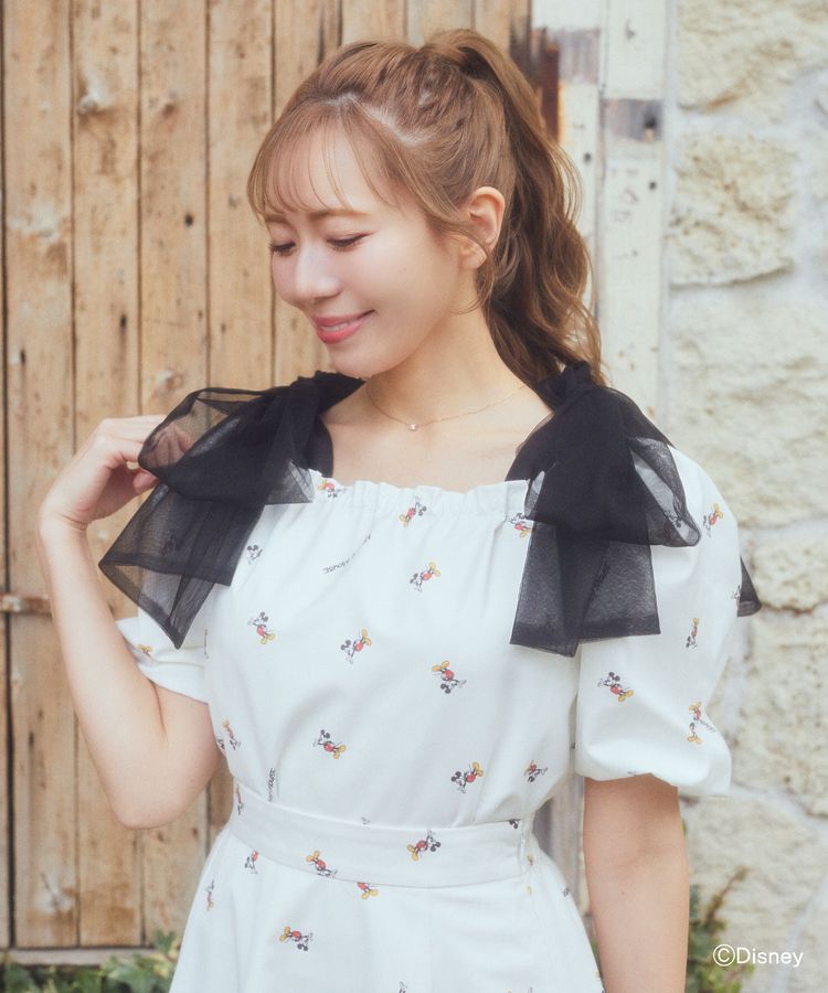 ミッキー / 総柄リボンブラウス/Areeam（アリーム）のニット・セーター