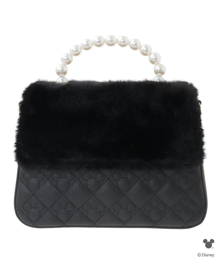 ミッキー/ファー付きキルティングバッグ/Areeam（アリーム）の