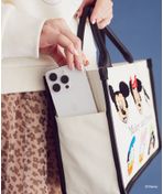 ミッキー/フレンズ/さがら刺繍ショルダー付きバッグ/Areeam（アリーム