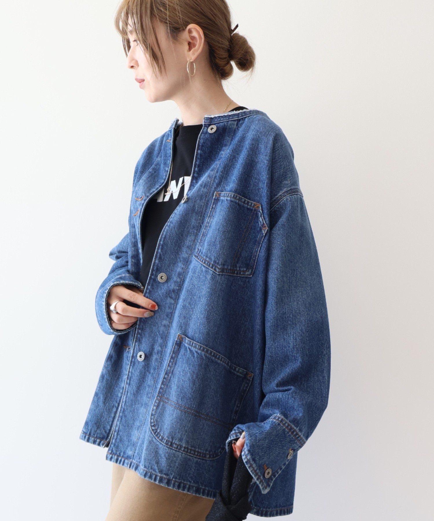 WEB限定】デニムカバーオール/AMERICAN HOLIC（アメリカンホリック）の