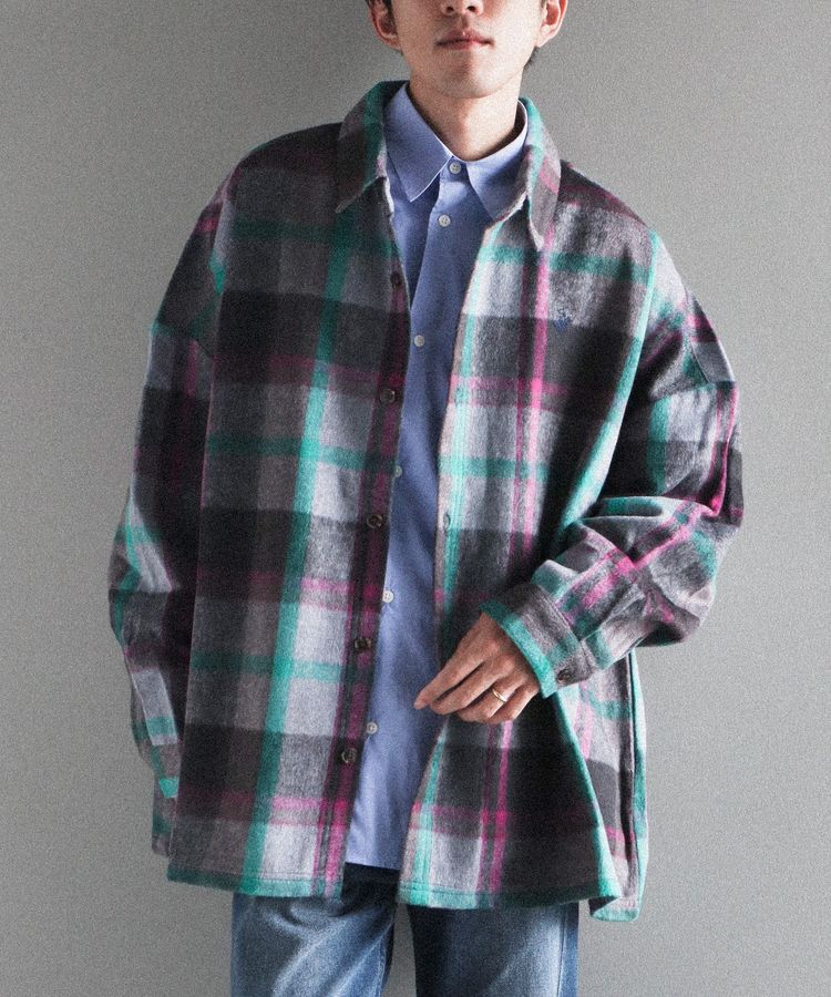 BEVERLY HILLS POLO CLUB/ビバリーヒルズポロクラブ シャギーチェック