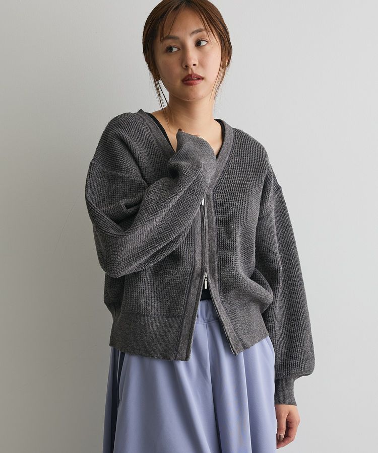 ワッフルニットジップカーディガン/CRAFT STANDARD BOUTIQUE（クラフト