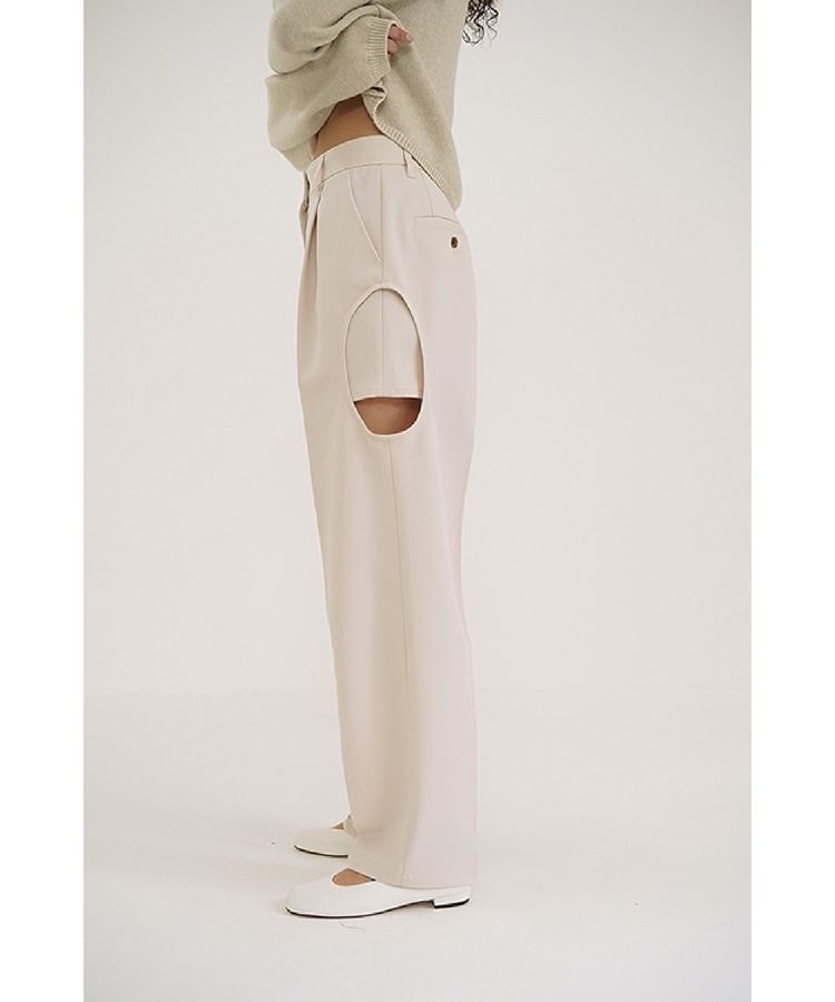 CLANE】SIDE CIRCLE CUT PANTS/GARAGE OF GOOD CLOTHING（ガレージ
