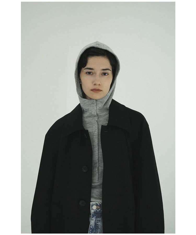 CLANE】WOOL RIB HOODED TIGHT TOPS/GARAGE OF GOOD CLOTHING