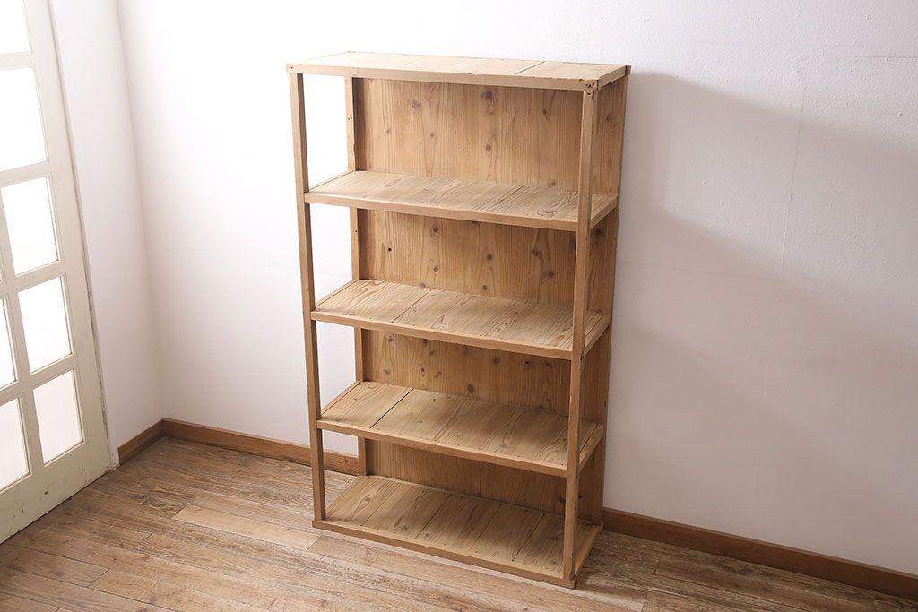 す*可様 17日引っ越しのため最終値下げ❢アンティーク木製収納棚 す*可