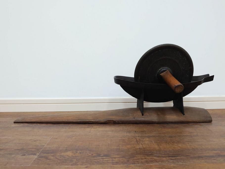 薬研やげん鉄製調剤漢方古道具骨董アンティークヴィンテージ 薬研 や