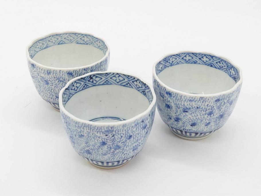 古伊万里 成化年製 そば猪口3客セット Yahoo!オークション - 古伊万里