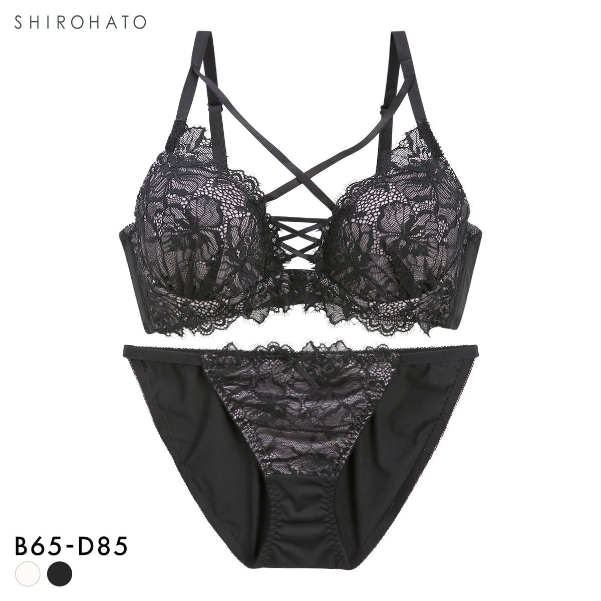 ジュリアンジェ 編み上げレースアップ レーシー ブラセット BCD65-85