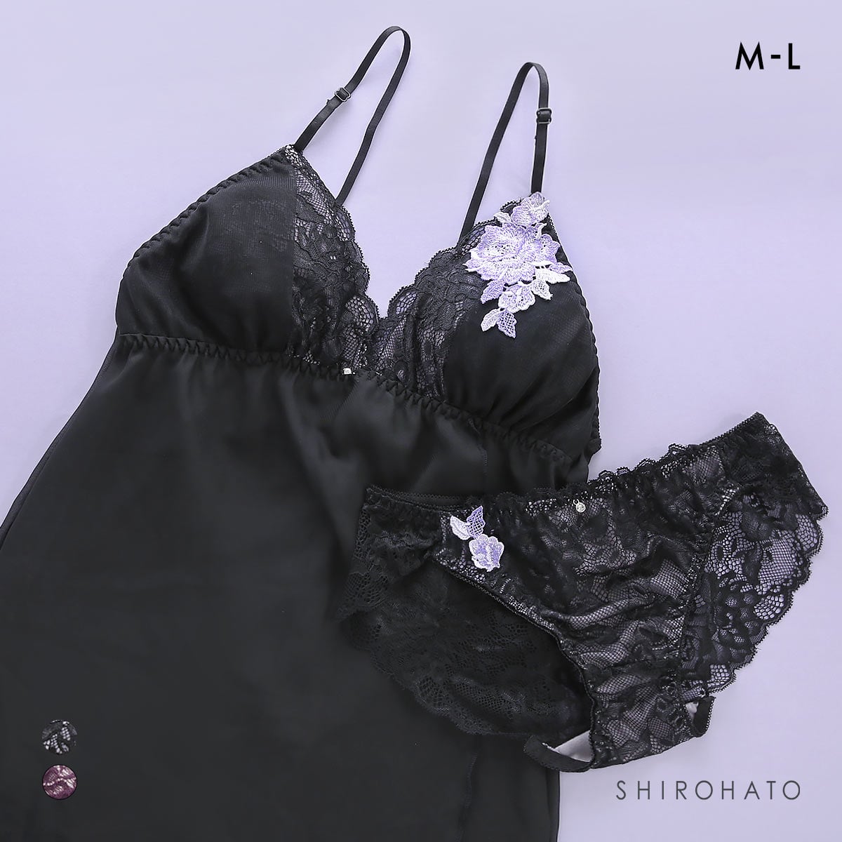 ピュアシェリ ローズケミカル キャミソール＆ショーツ セットアップ