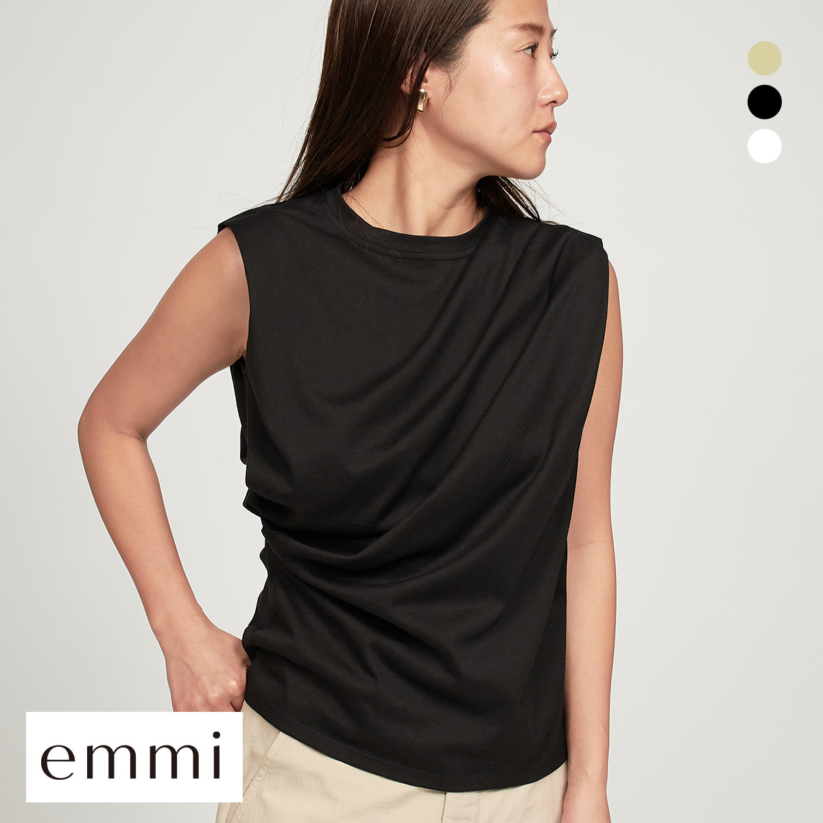 エミ emmi×PlaX TM タックデザイントップス emmi | SHIROHATO(白鳩)